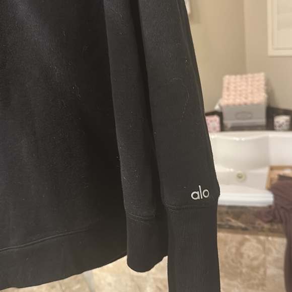 ALO Mesh Back Yoga Sweatshirt - Picture 2 of 4